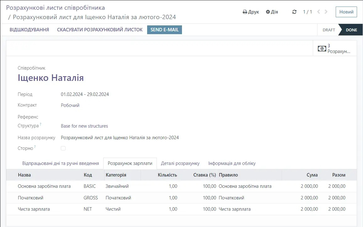 Нарахування зп в CRM для перукарень та барбершопів в Odoo, Unitsoft