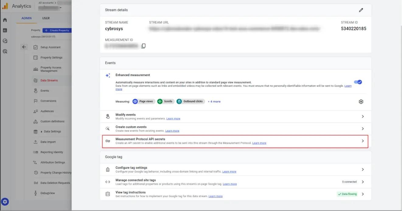 Creating a secret API in Google Analytics, Unitsoft