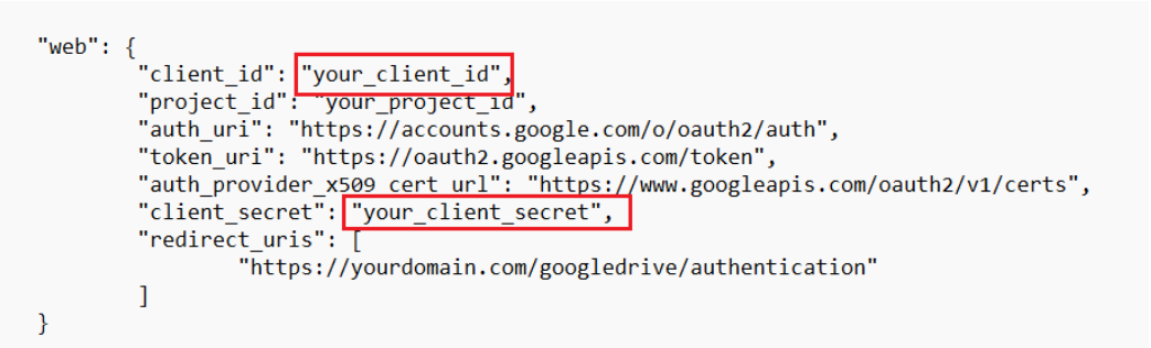 Using OAuth credentials, Unitsoft