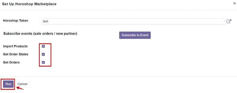 Налаштування інтеграції маркетплейса Хорошоп в Odoo, Unitsoft