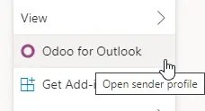 Odoo for Outlook