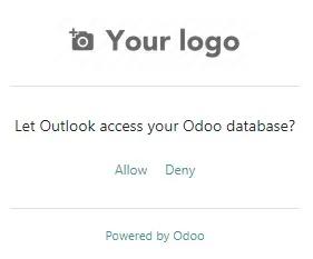 Connecting the Outlook plugin to the Odoo database