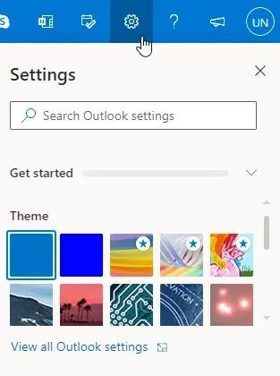 View all Outlook options