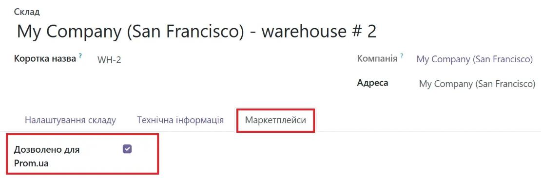 Склад, маркетплейси