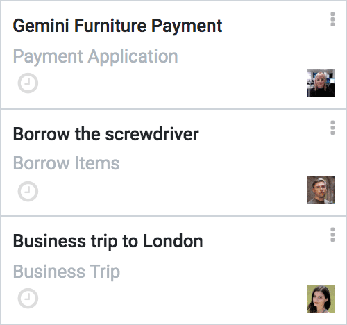 Список заявок на погодження в ERP системі Odoo