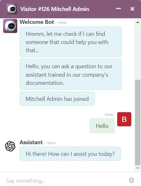 Онлайн чат з AI асистентом для підтримки клієнтів