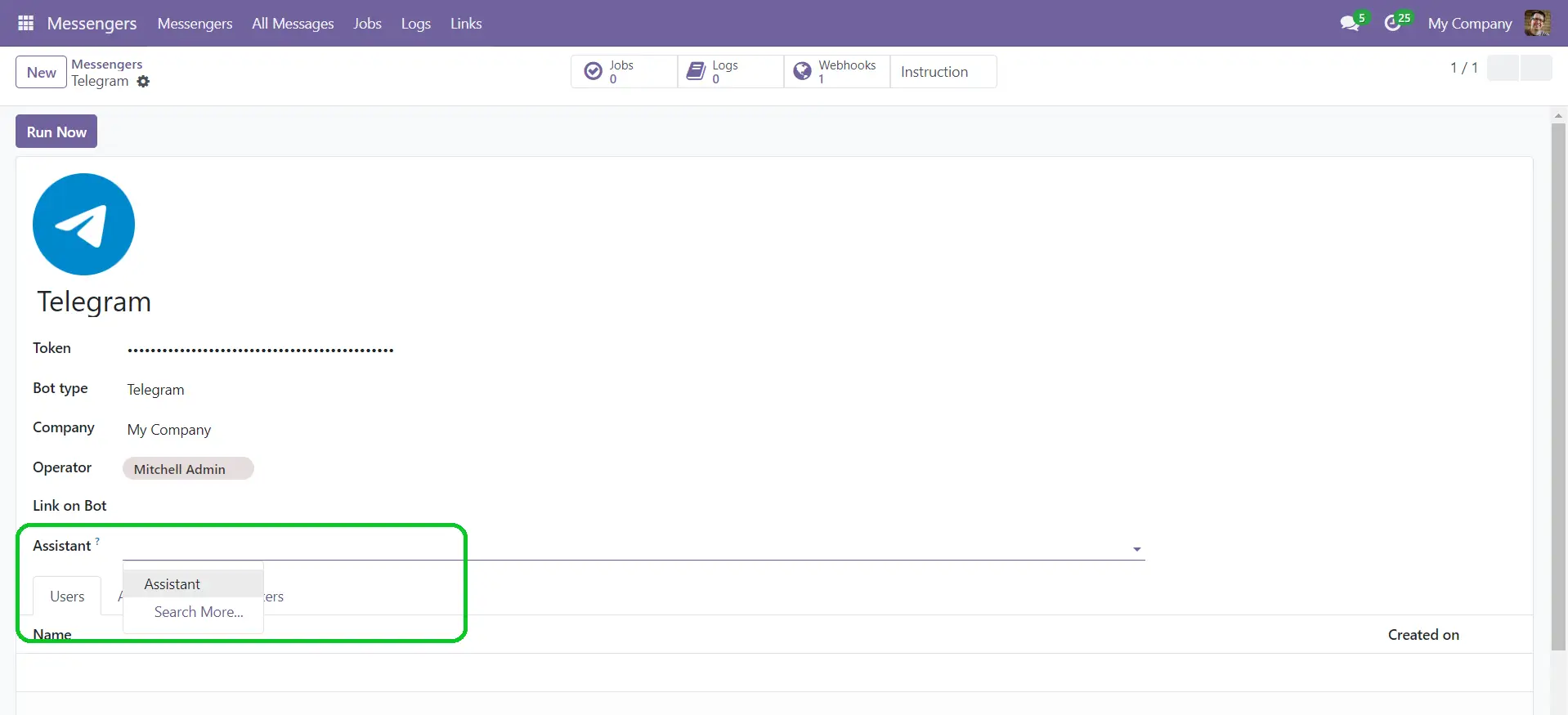 Інтеграція Telegram бота з AI асистентом у CRM системі