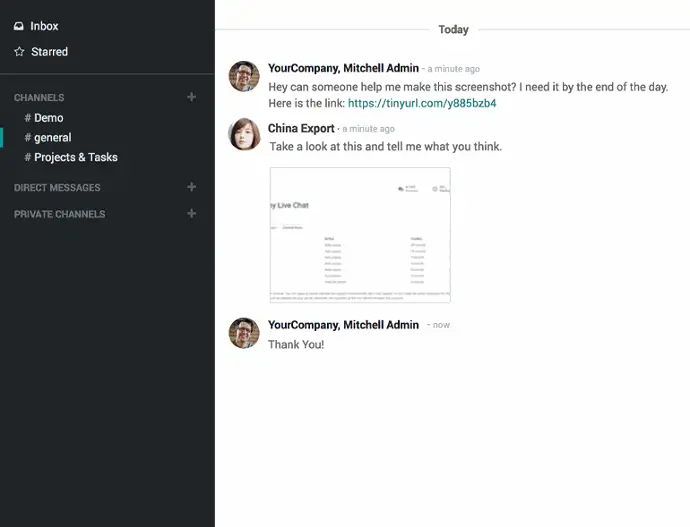 Командний чат в Odoo для внутрішньої комунікації та задач