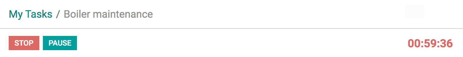 Облік часу задачі з таймером у CRM системі