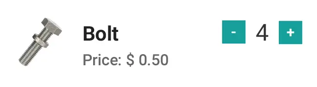 Картка товару Bolt з вартістю