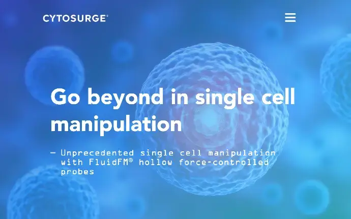 Cytosurge — технології маніпуляції клітинами та науковий біотехнологічний сайт