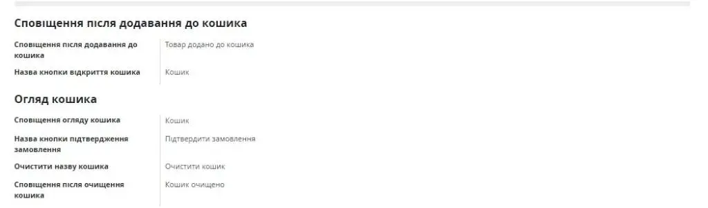 Огляд кошика