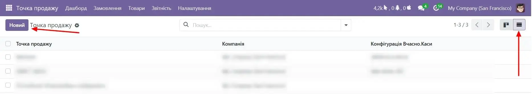 Створення точки продажу
